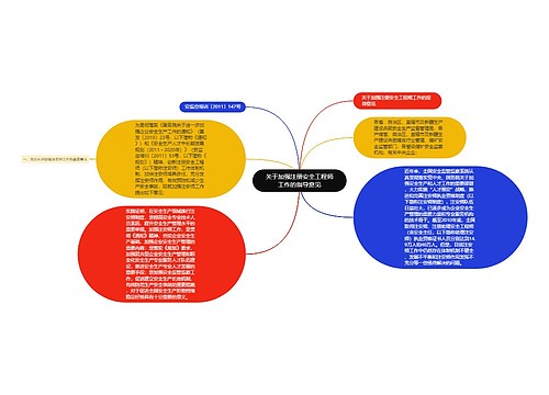 关于加强注册安全工程师工作的指导意见