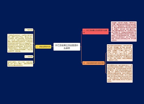 外汇资金第三方监管是什么意思