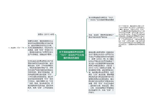 关于湖南省衡阳市耒阳市“1021”非法生产引火线爆炸事故的通报