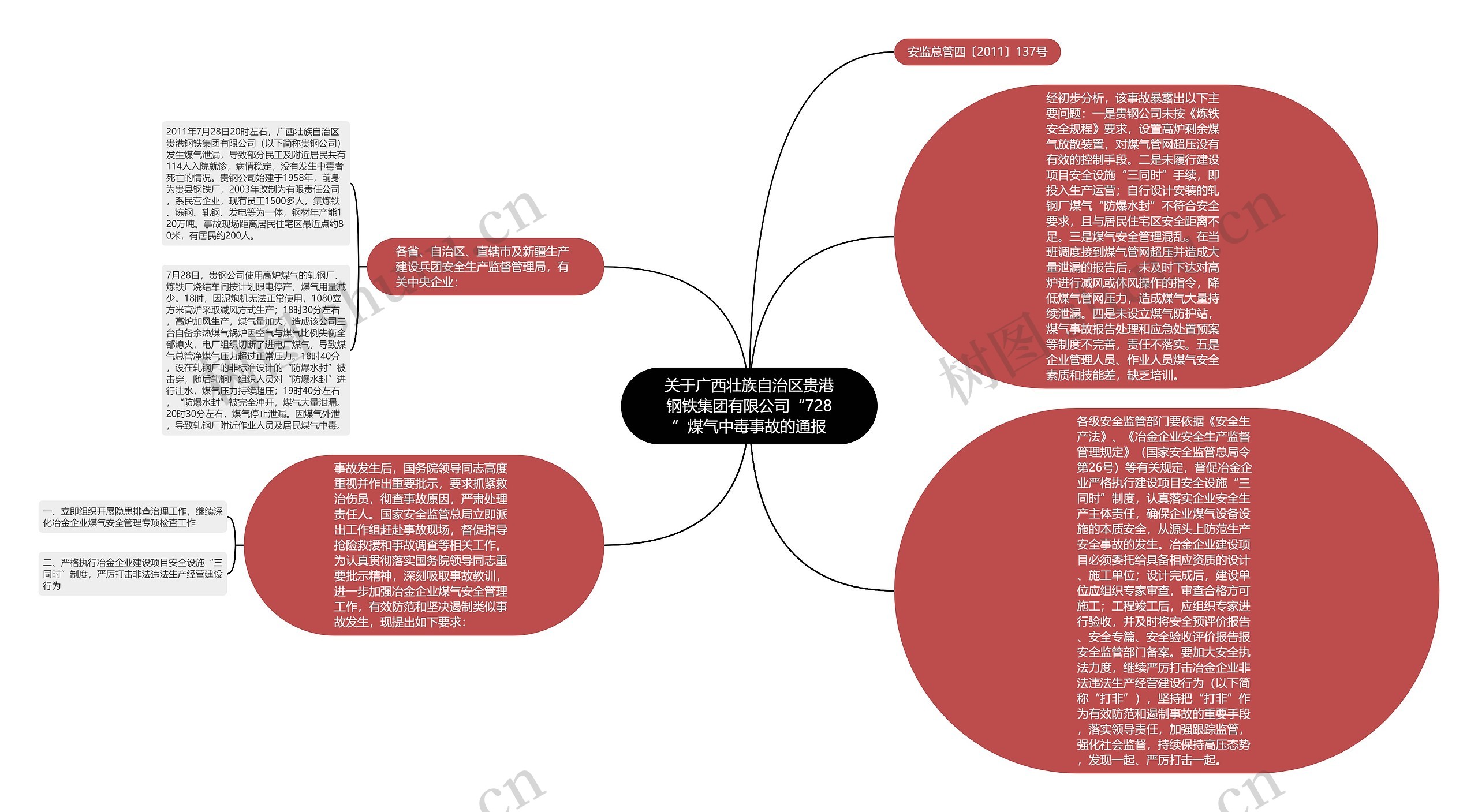 关于广西壮族自治区贵港钢铁集团有限公司“728”煤气中毒事故的通报