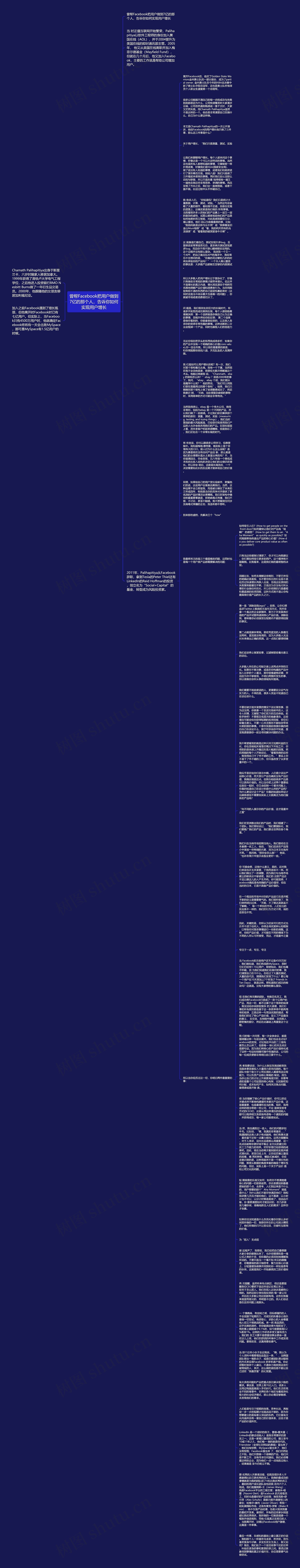 曾帮Facebook把用户做到7亿的那个人，告诉你如何实现用户增长思维导图