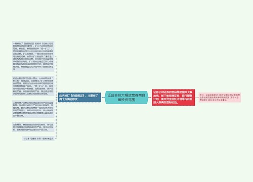 证监会拟大幅放宽券商自营投资范围