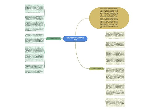 证监会提出十大监管关注内容