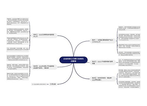 企业信息公示暂行条例亮点解读