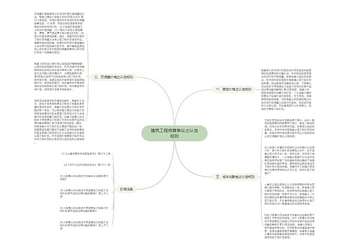 建筑工程结算争议之认定规则