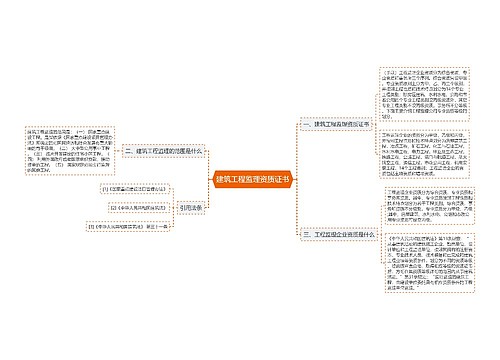 建筑工程监理资质证书