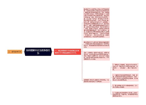 如何理解不正当竞争的行为