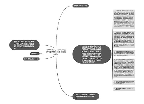 北京市推广、限制和禁止使用建筑材料目录（2010年版）