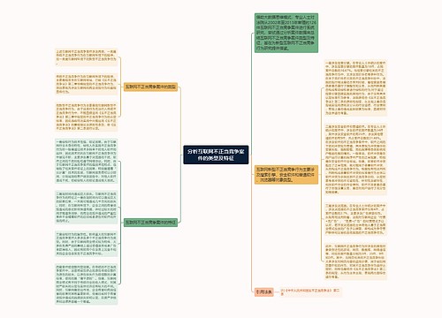 分析互联网不正当竞争案件的类型及特征