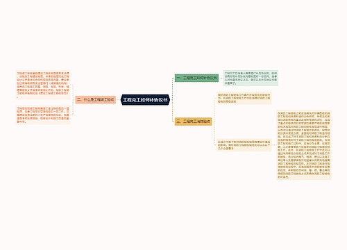 工程完工如何补协议书