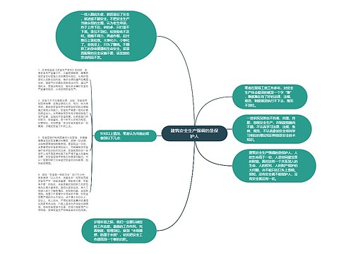 建筑安全生产强调的是保护人