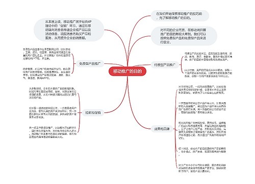 移动推广的目的