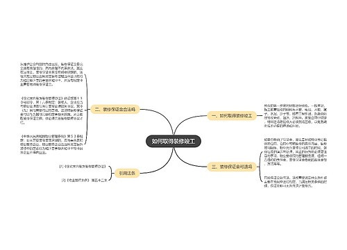 如何取得装修竣工