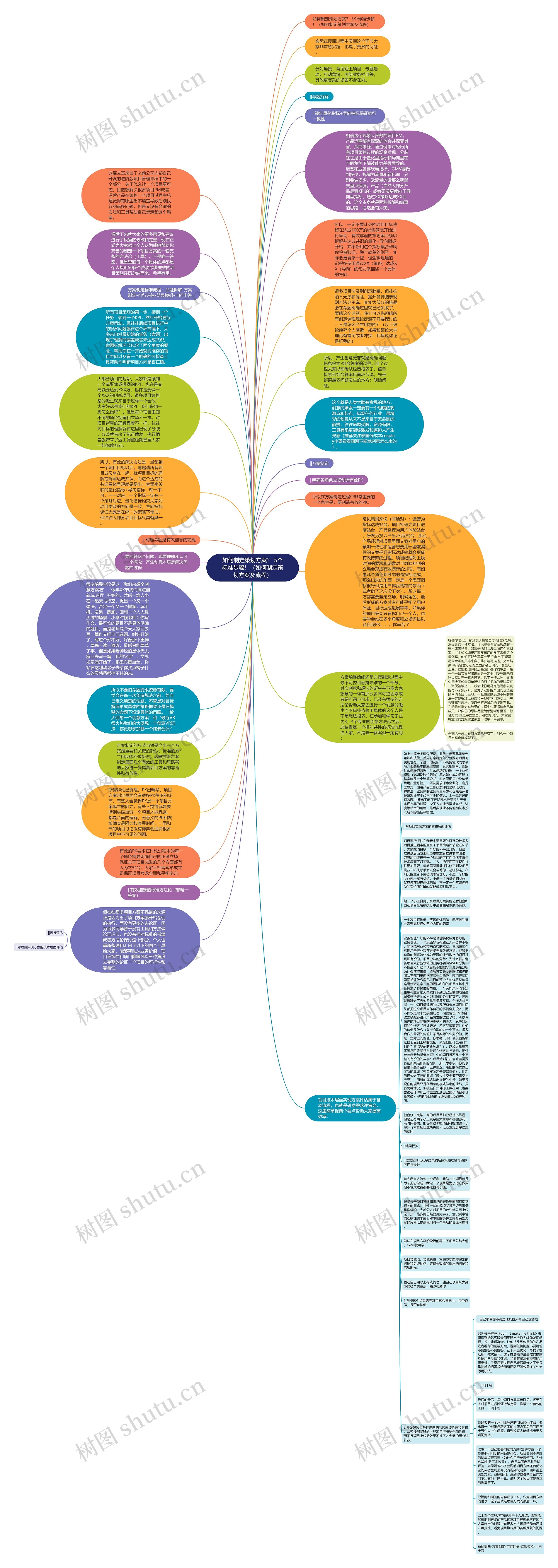 如何制定策划方案？ 5个标准步骤！（如何制定策划方案及流程）思维导图