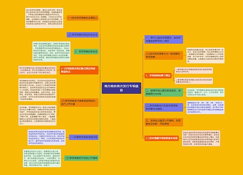 地方政府首次发行专项债券