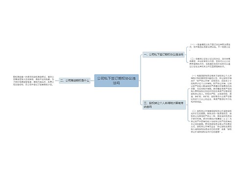 公司私下签订期权协议违法吗