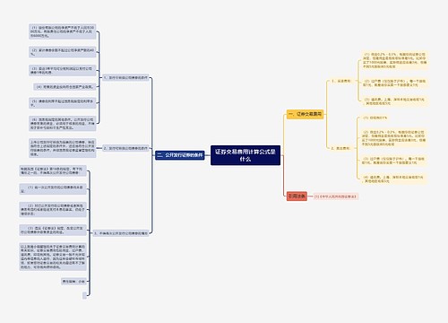 证券交易费用计算公式是什么