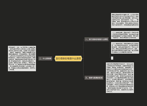 发行债券封卷是什么意思