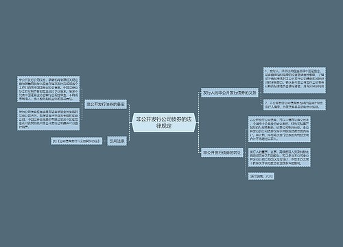 非公开发行公司债券的法律规定