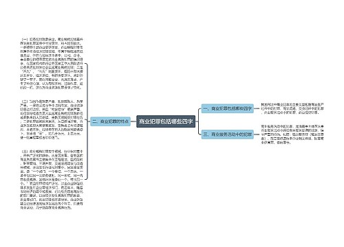 商业犯罪包括哪些四字