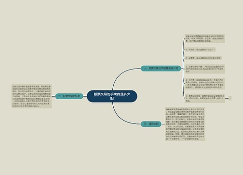 股票交易的手续费是多少呢
