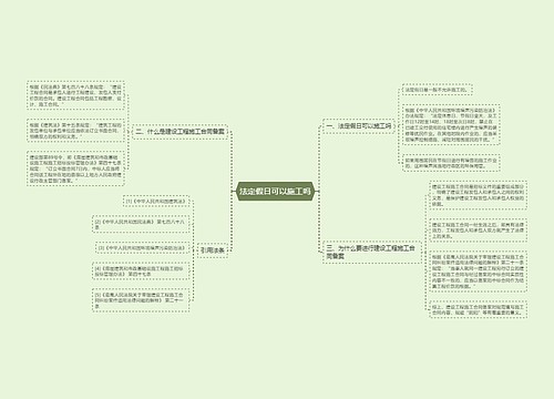 法定假日可以施工吗