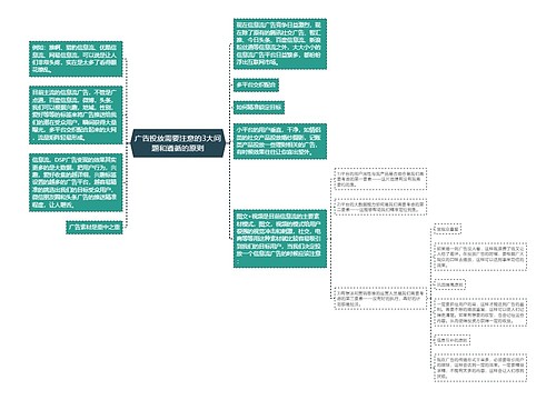 广告投放需要注意的3大问题和遵循的原则