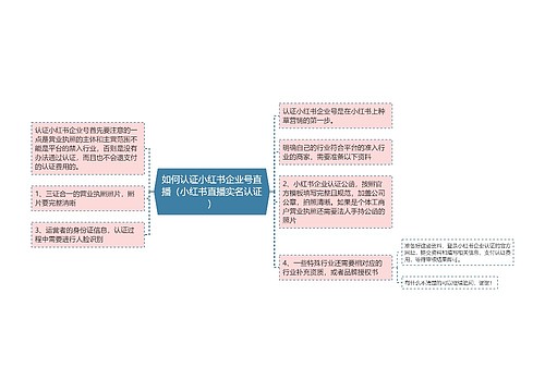 如何认证小红书企业号直播（小红书直播实名认证）