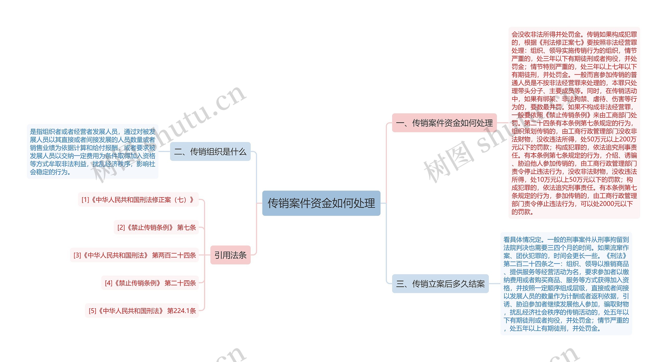 传销案件资金如何处理思维导图