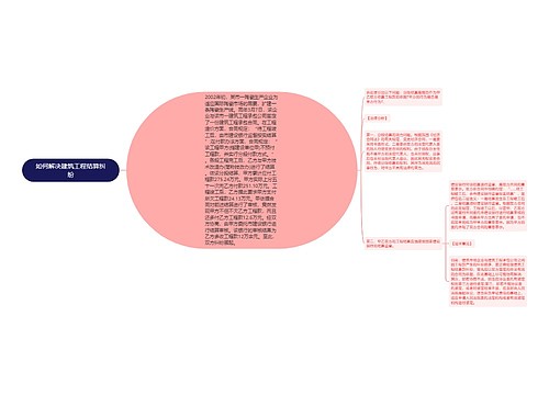 如何解决建筑工程结算纠纷