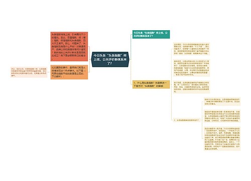 今日头条“头条指数”终上线，公关评价新体系来了？