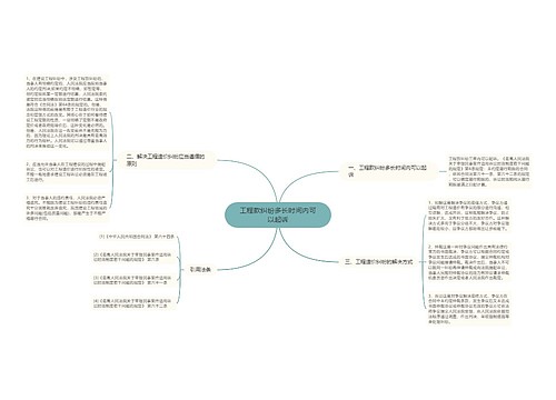 工程款纠纷多长时间内可以起诉