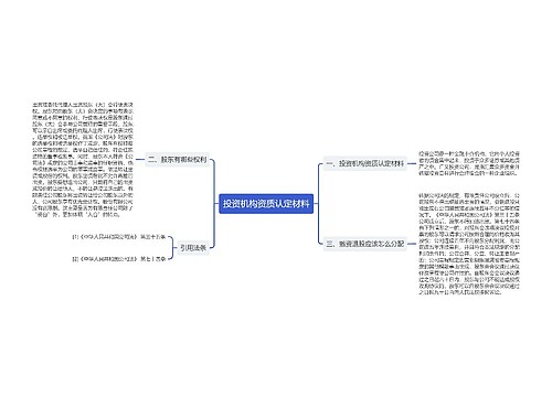 投资机构资质认定材料