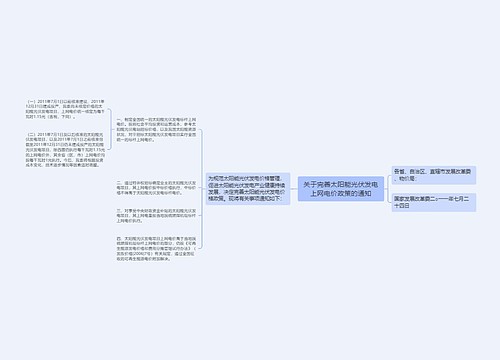 关于完善太阳能光伏发电上网电价政策的通知