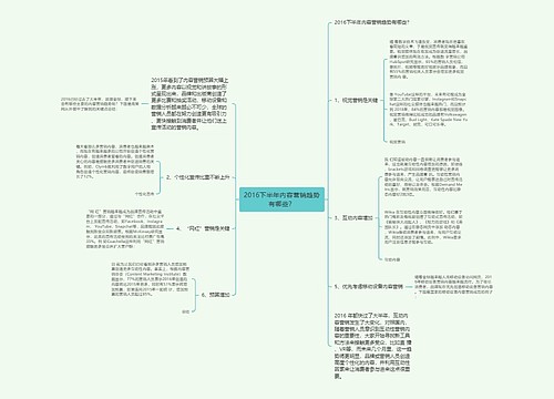 2016下半年内容营销趋势有哪些？