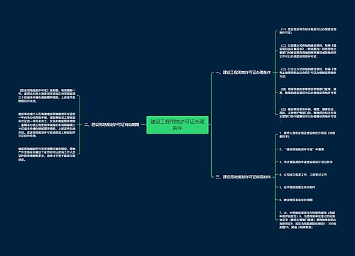 建设工程用地许可证办理条件