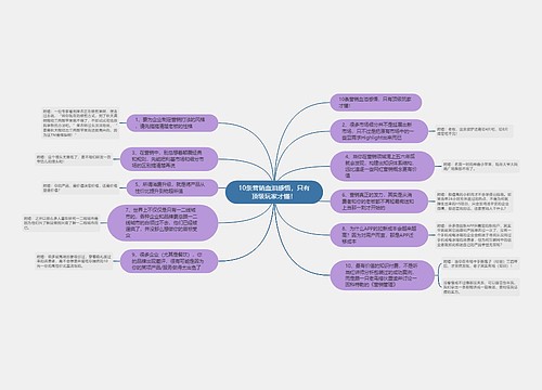 10条营销血泪感悟，只有顶级玩家才懂！