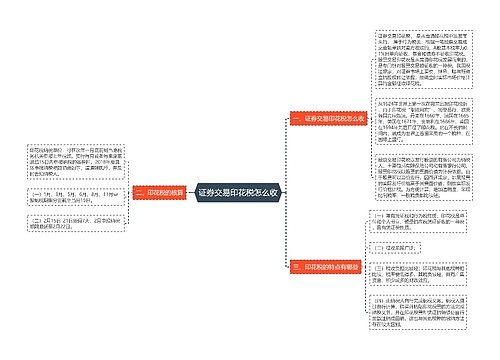 证券交易印花税怎么收