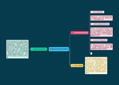 相关时间市场如何界定