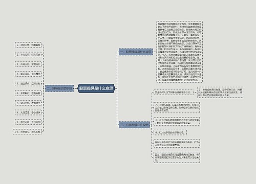 股票操纵是什么意思