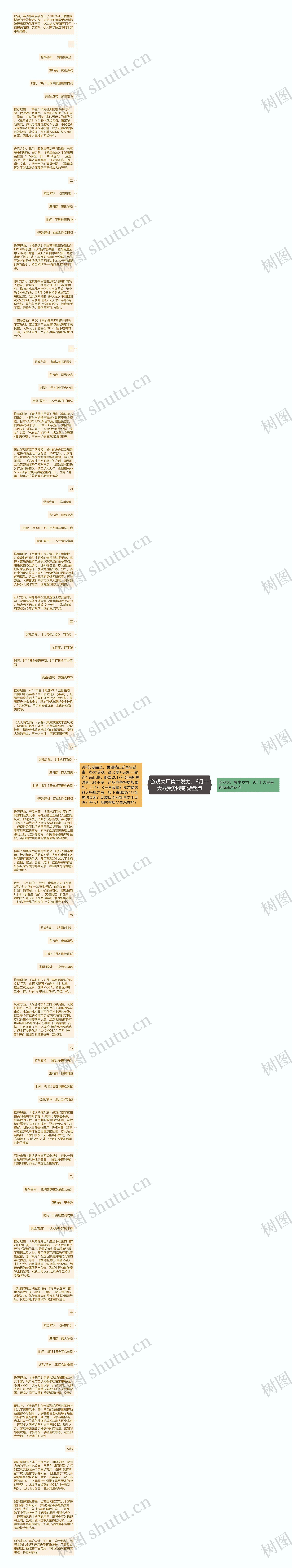 游戏大厂集中发力，9月十大最受期待新游盘点