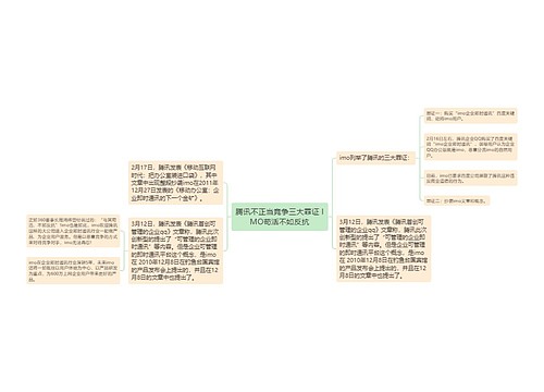 腾讯不正当竞争三大罪证 IMO苟活不如反抗