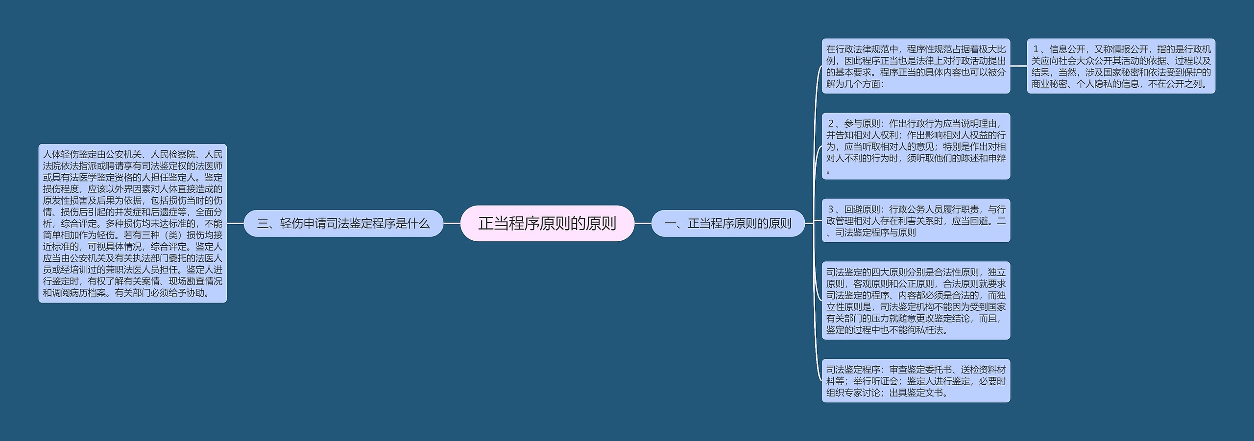 正当程序原则的原则思维导图