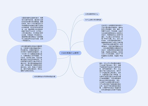 大宗交易是什么意思?