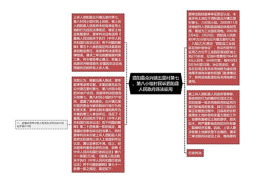 泗阳县众兴镇五里村第七、第八小组村民诉泗阳县人民政府违法征用