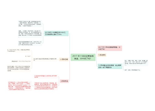 2017 双11活动运营套路复盘，你中招了吗？