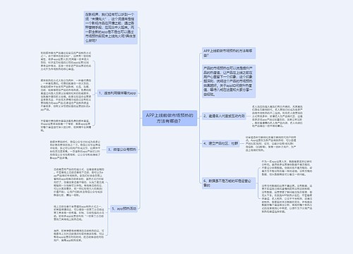 APP上线前做市场预热的方法有哪些？