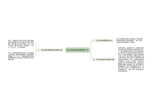 竣工验收备案表是什么