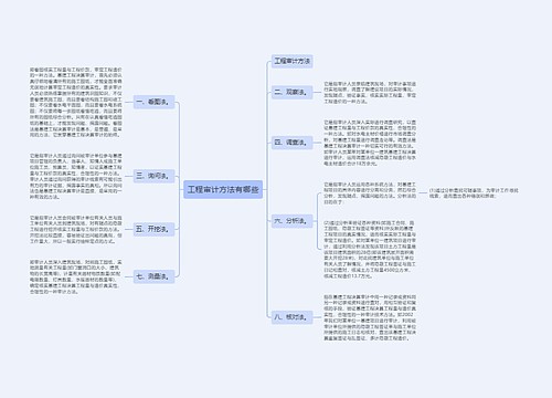 工程审计方法有哪些