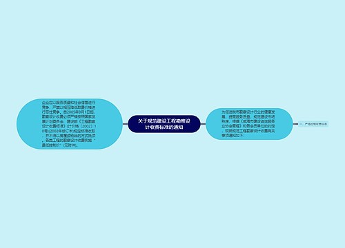 关于规范建设工程勘察设计收费标准的通知